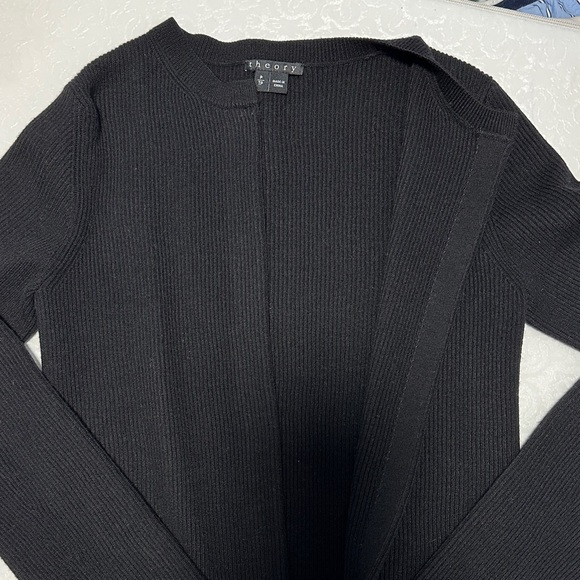 Theory Classic Black Cardigan new - Picture 5 of 10